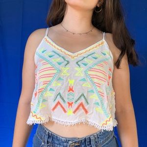 Neon Cropped Top